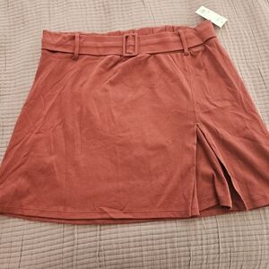 Kohl's Women's Terracotta Mini Skirt with Slit